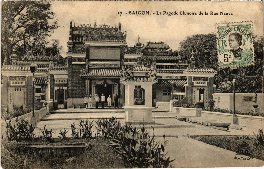 Chùa Ngọc Hoàng khi mới xây dựng đầu thế kỷ XX